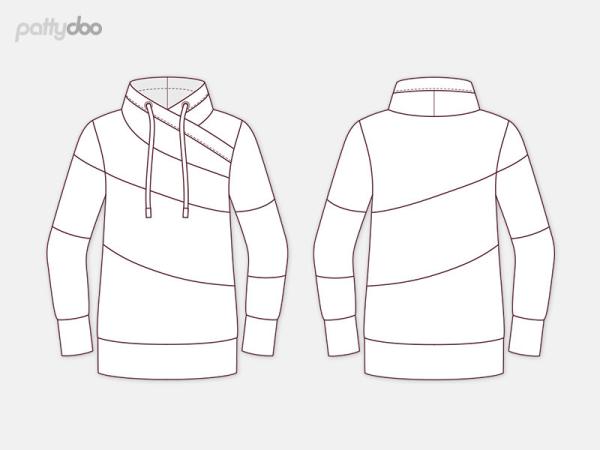 Schnittmuster Faye Colourblock Sweater by pattydoo